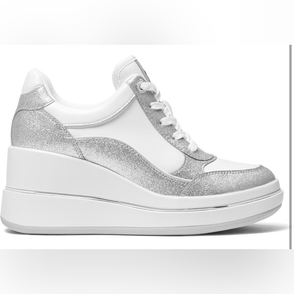 Michael Kors Womens Emmy Wedge Trainer - Picture 2 of 9